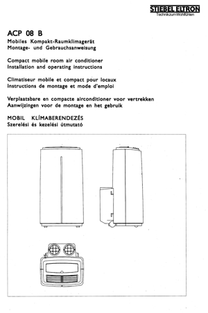 Mobiles Kompakt-Raumklimagerät Stiebel Eltron ACP 08 B, mit Zu- und Abluft-Schläuche Bild 9