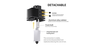 Hotend mit wechselbarer Düse für Bambulab für X1 Carbon und P1P 3D Drucker