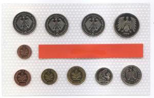 DM Kursmünzensatz von 1999, Münzstätte : alle Münzen von Stuttgart (F) Bild 2