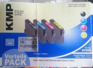 Epson Stylus E70 Set KMP T0441,... mit 4x 13ml + 1 weit.Set + 2 black + *) Bild 2