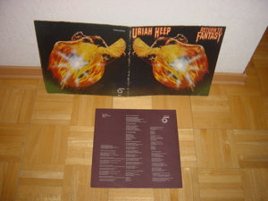 Uriah Heep Musiktitel Return to Fantasy original LP von 1975 Bronze Bild 4