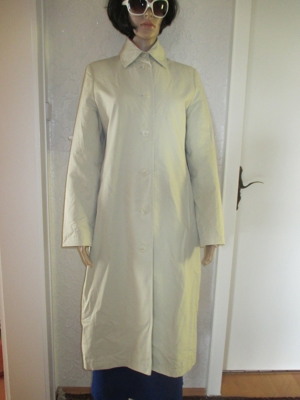 NEU * Original VINTAGE * Trench- Coat Mantel "Claudia Schiffer" Gr. 36- 38/ S cremé- beige * ercù