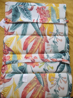 NEU mit ETIKETT Niederlehner Polster Garten STUHL SESSEL AUFLAGE Modell: Bilbao Floral bunt Bild 6