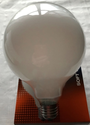 OSRAM BELLALUX GLOBE G120 E27 40W Soft White  opal weiß Globelampe o 120mm Bild 5