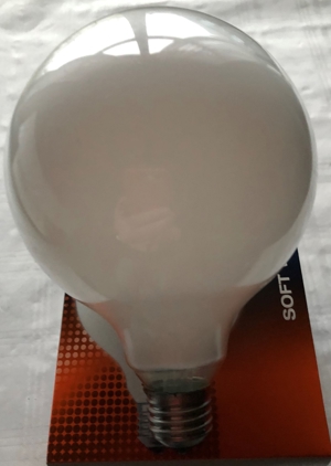 OSRAM BELLALUX GLOBE G120 E27 40W Soft White  opal weiß Globelampe o 120mm Bild 1