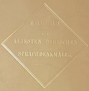 Handschriften Magda Enneccerus Die Ältesten Deutschen Sprach-Denkmäler L. Verlag Frankfurt 1897. Bild 2
