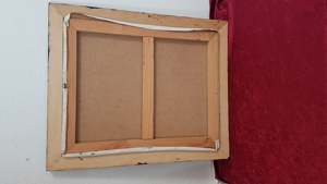 Ölgemälde Schiff SOS Seenot Nordsee Sylt Kutter Boot Segel Ex Voto Meer signiert Bild 2