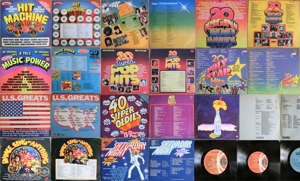 Konvolut Langspielplatten, LPs, Hits 70er u. 80er Jahre Bild 1