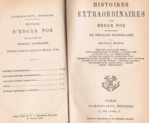 Histoires extraordinaires par Edgar Poe traductin de Charles Baudelaire, Nouvelle Edition Bild 8