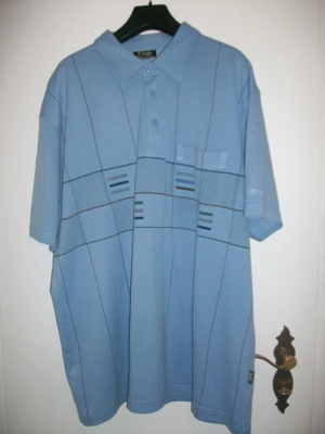 Hajo Poloshirt Shirt Kurzarm Pulli Gr. 52 / 54 hellblau Bild 1