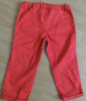 Jeans rot mit Umschlag Gr. 146 ca. 58 cm lang INSCENE Bild 2