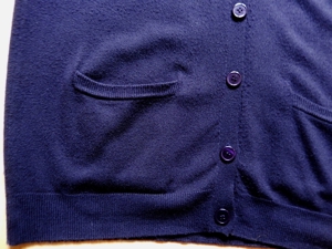 Weste / Longweste ärmellos Gr. M dunkelblau / flauschiges Material Bild 2