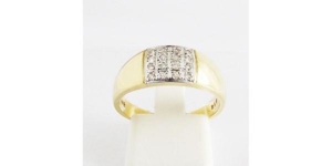 Ring Gold 585er Diamanten 14 kt Goldschmuck Edelstein Damen Bild 1