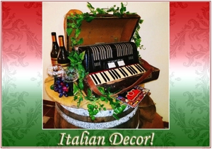 Italienisches Event Deko Themenwelten Mieten, Verleih, Vermietung