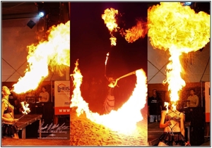 Feuershow! Feuerspucker & Feuerschlucker FIRE TWISTER mit Feuerschalen & Trommlern für Ihre Events! Bild 20