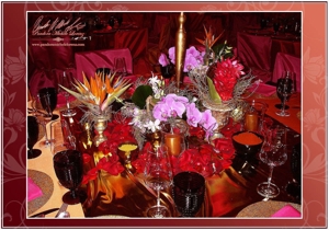 Tischdekorationen Centerpiece Arrangements Buffetdeko für Events Galas Hochzeiten zu diversen Themen Bild 2