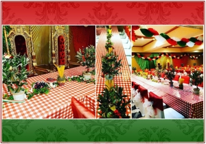 Tischdekorationen Centerpiece Arrangements Buffetdeko für Events Galas Hochzeiten zu diversen Themen Bild 16
