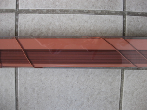 Jalousie Aluminium B150cm, H160cm, Terrakotta, Neu Bild 4