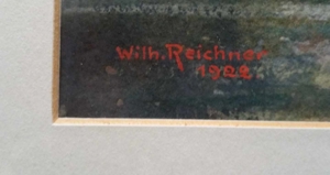 Kleines Aquarell von Wilhelm Reichner (1885-1936) Bild 2