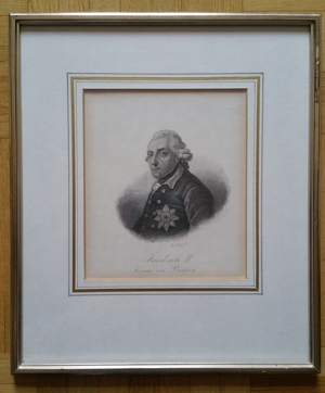 Friedrich II., Skizzen / Stich, Pariser Kleidung, Kostüme 1821 Bild 1