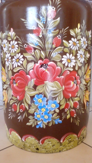 handbemalte Milchkanne Bild 4