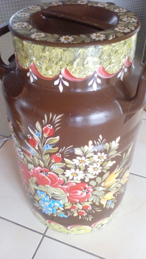 handbemalte Milchkanne Bild 6