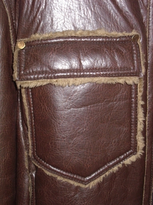 Stylishe Jacke aus Lederimitat (Größe M) Bild 6