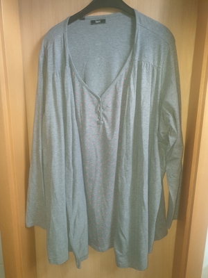 2 in 1 Shirt Größe 52/54 in grau