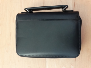 Organizer Leder-Optik schwarz Handyfach Tragegriff Geldbeutel Notizen Timer Zweigeteilt Bild 8