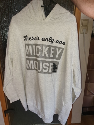 Hellgraues Disney-Kapuzen-Sweat-Shirt Größe 56