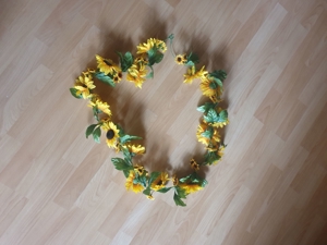 Sonnenblumen-Girlande ca. 180 cm lang Bild 3