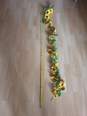 Sonnenblumen-Girlande ca. 180 cm lang Bild 2