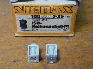 1 Paket Niedax Iso Reihenschellen Schellen B291, 5VC4701 7-25mm, B293 13-38mm Bild 5