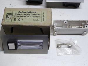 1 Paket Klingeltaster Metall-Kontaktplatten mit Türschild EE E24, E101 beleuchtbar Bild 4