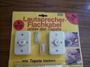 1 St. Lautsprecherflachbandkabel 8 m mit 2 LS-Steckdosen