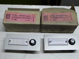 1 Paket Klingeltaster Metall-Kontaktplatten mit Türschild EE E24, E101 beleuchtbar Bild 2