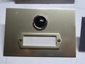 1 Paket Klingeltaster Metall-Kontaktplatten mit Türschild EE E24, E101 beleuchtbar Bild 5