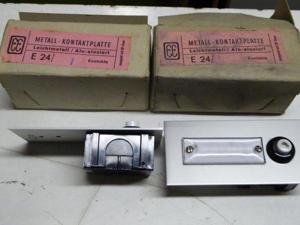 1 Paket Klingeltaster Metall-Kontaktplatten mit Türschild EE E24, E101 beleuchtbar Bild 3