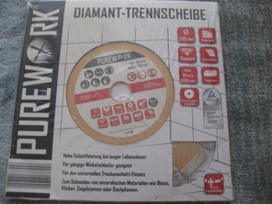 Diamant-Trennscheibe,230 mm.