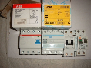 Biete Konvolut HAGER FI-Schalter /ABB-FI- & div.L-Automaten: Bild 2