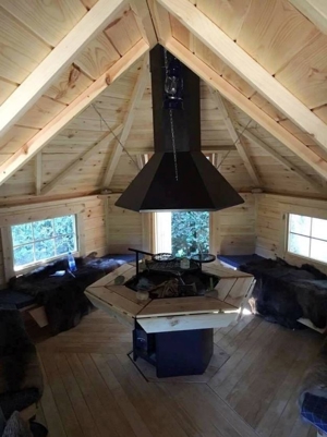 Grillkota Grillhütte 9.2m² Kota 250cm Anbau Kiefer wohnstatt