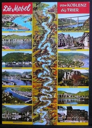 2 alte Postkarten mit Ansichten von der Mosel Bild 4