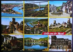 2 alte Postkarten mit Ansichten von der Mosel Bild 3