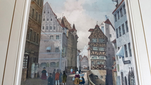 Lithografie Billmark Jacottet 1835 Kaiserstraße Nürnberg Altstadt Grafik Nuremberg Bild 9
