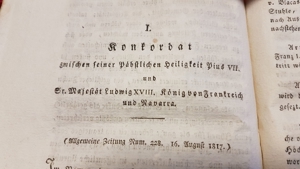1818 Baiern Königreich Konkordat Buch Papst Pius König Franz Joseph Maximilian Bild 11