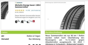 4 Sommerreifen Michelin Energy Saver+ 205 60 R16 92H Bild 2