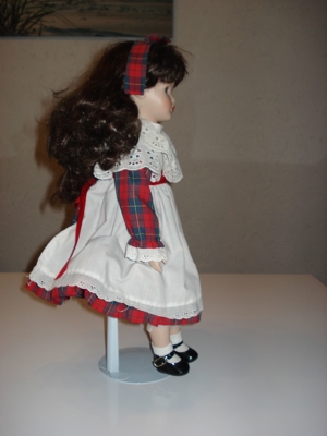 Alte Deko Sammlerpuppe Mädchen mit Puppenstände 45cm Bild 4