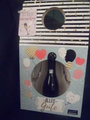 NEU Geschenk Montana Gläser Sektgläser + SAVI & RAY Secco Frizzante *Alles Gute*