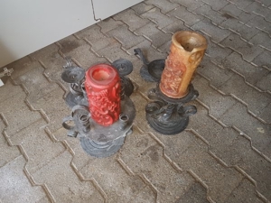 5 verschiedene handgefertigte Kerzenständer, verschiedene Grössen Bild 3