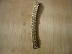 Uhrenarmband Flexband Armband für Herrenuhr Zugarmband Elastofixo vergoldet 16 mm Sehr Selten Bild 4
